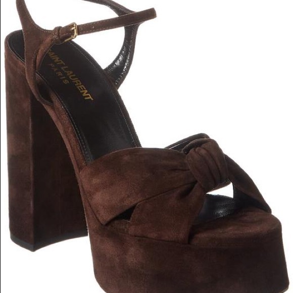 ISO Saint Laurent Bianca Platform (brown suede) size 37 - Picture 2 of 2